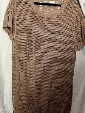 Old Navy Open-Knit Short Sleeve Top - Dusty Rose
